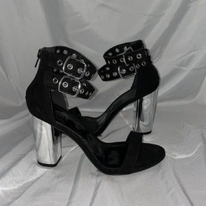 Black block heels, Size 6.5